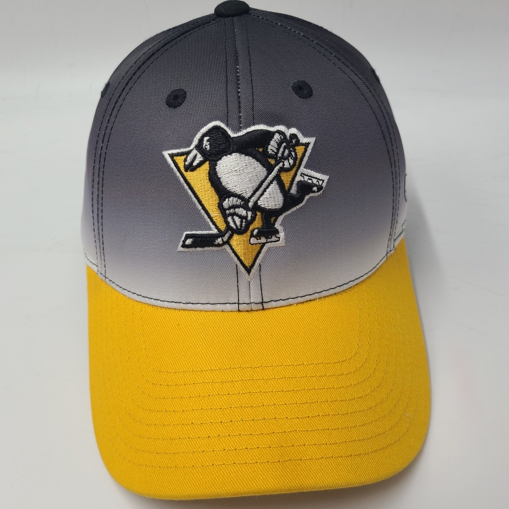 Pittsburgh Penguins Hat Snapback Old Time Hockey Black Yellow NHL Fade OTH Men